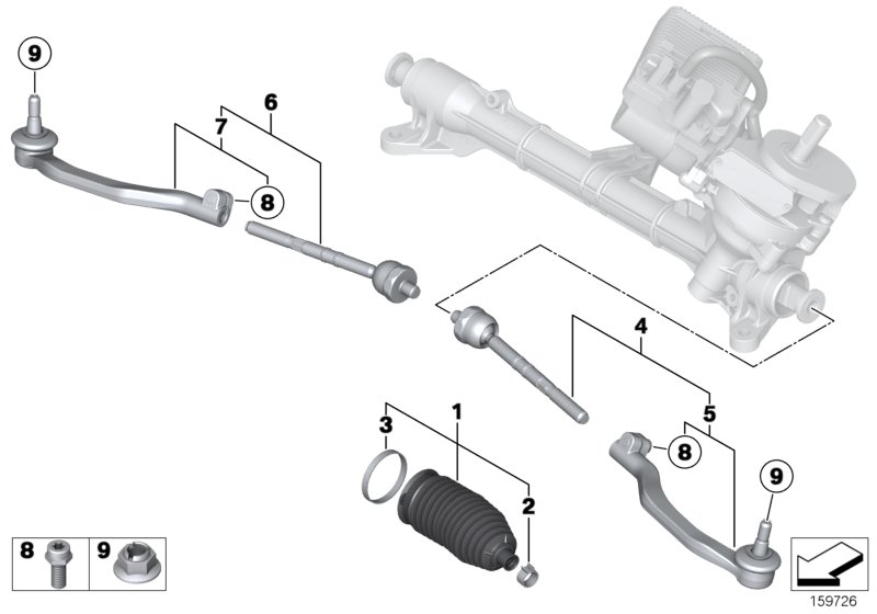 Mini 32 10 6 778 437 - Steering linkage/tie rods: 1  pcs. autospares.lv