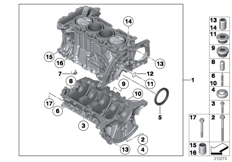 BMW 11 11 7 568 263 - Shaft Seal, crankshaft autospares.lv