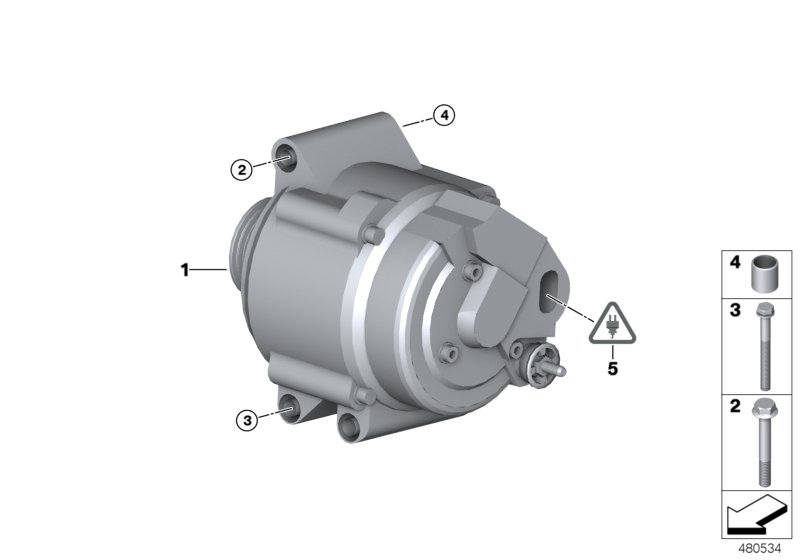 BMW 12 31 7 515 029 - Alternator 105a compact: 1  pcs. autospares.lv