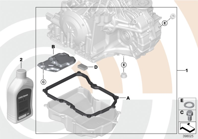 BMW 83 22 7 542 290 - Fluid change kit, autom. transmission: X pcs. autospares.lv