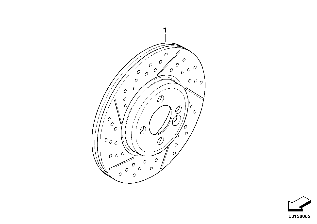 LEXUS 34116777825 - Front wheel brake disc perforated: 2  pcs. autospares.lv