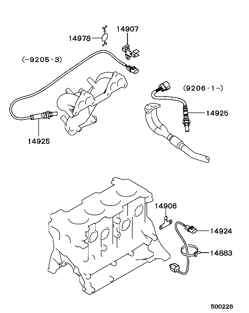 Chrysler MD147 878 - Lambda Sensor autospares.lv