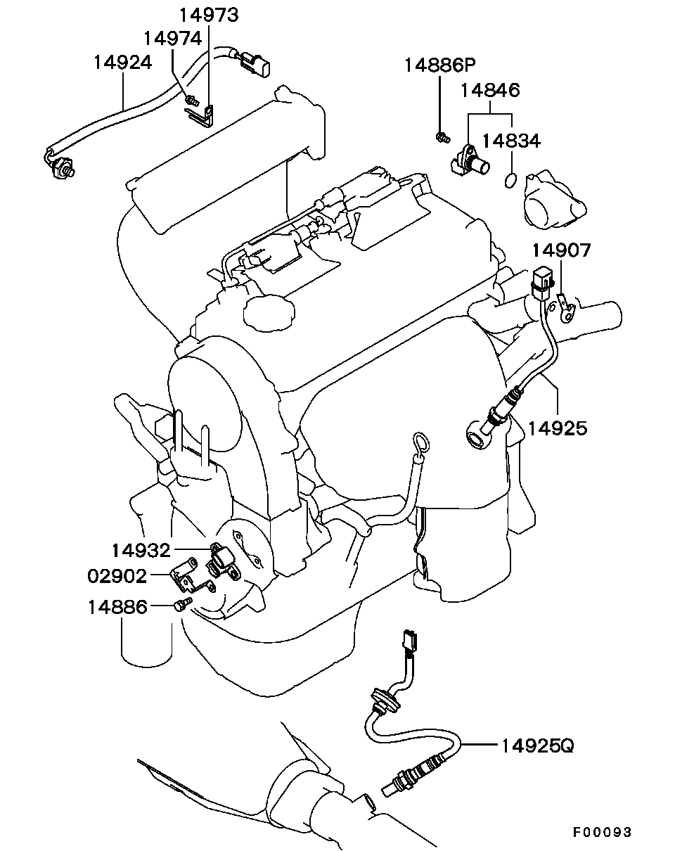 Mitsubishi MR514072 - Lambda Sensor autospares.lv