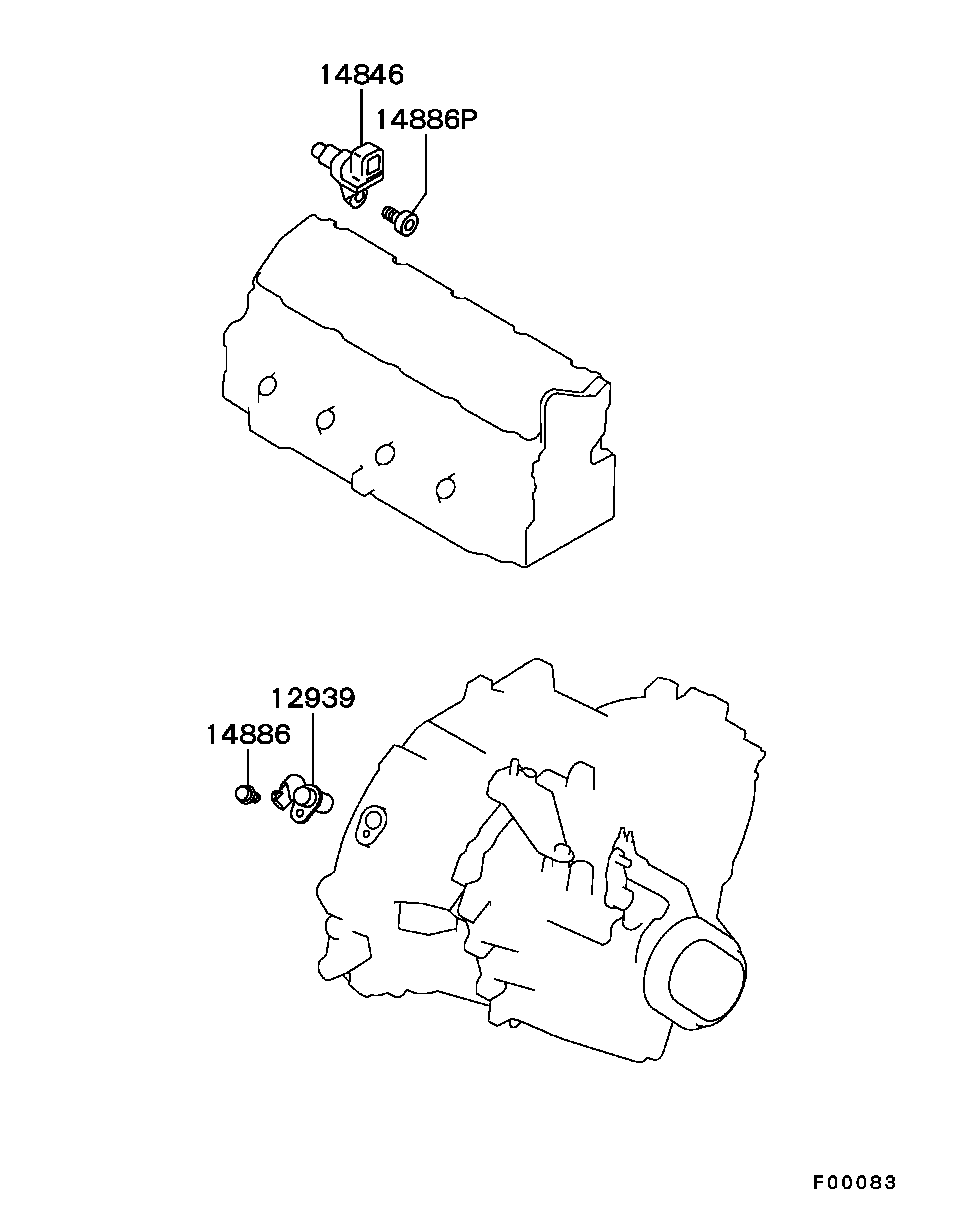 Mitsubishi M-883794 - Sensor, crankshaft pulse autospares.lv