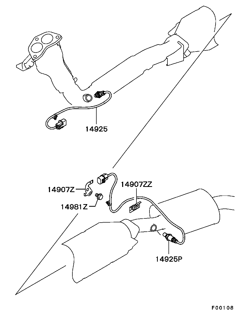 Mitsubishi MR507849 - Lambda Sensor autospares.lv