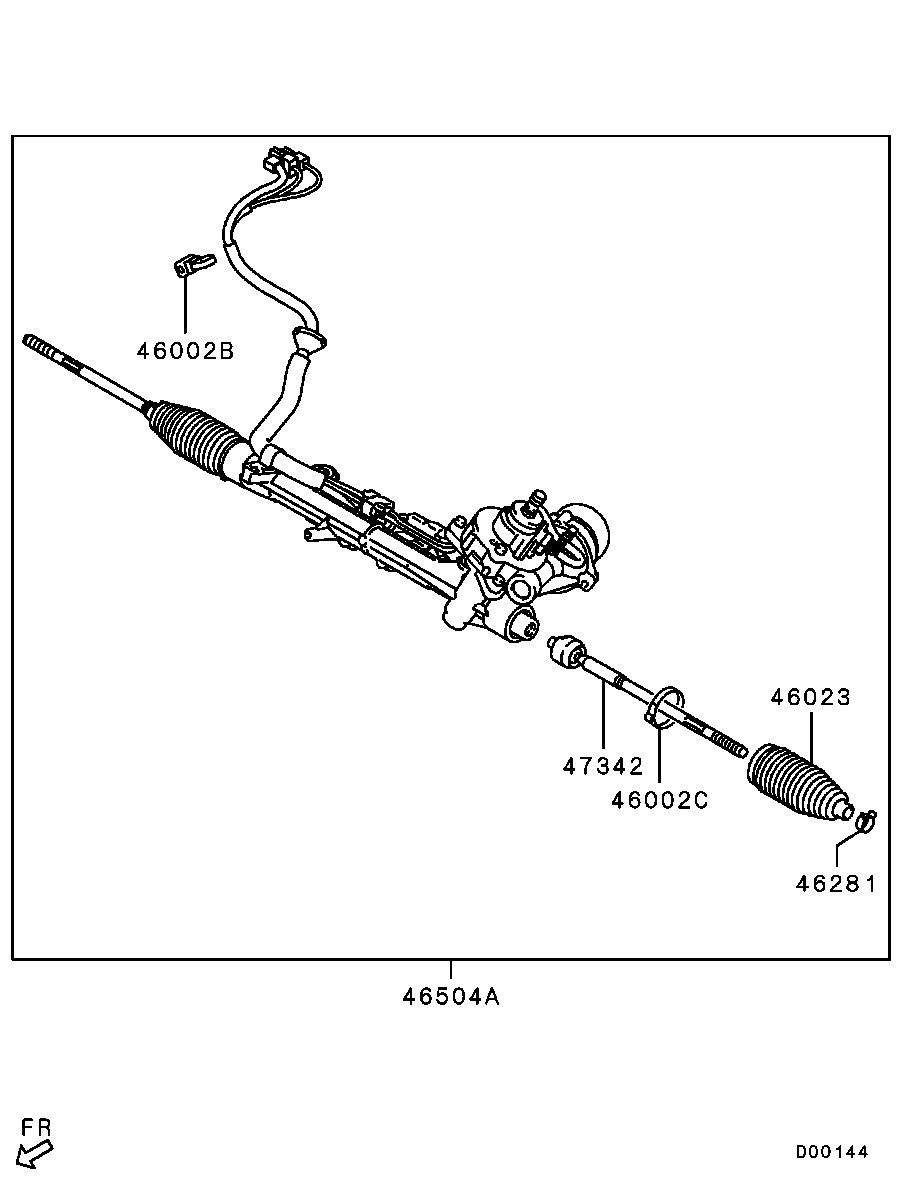 CITROËN 4422A048 - Steering - steering gear: 02 pcs. autospares.lv