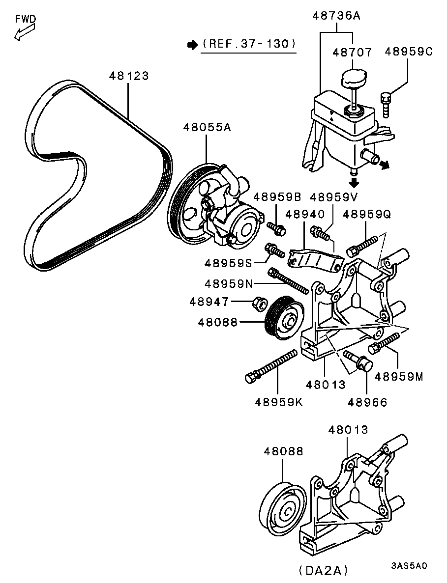 Honda MD345384 - Steering - power steering oil pump: 01 pcs. autospares.lv