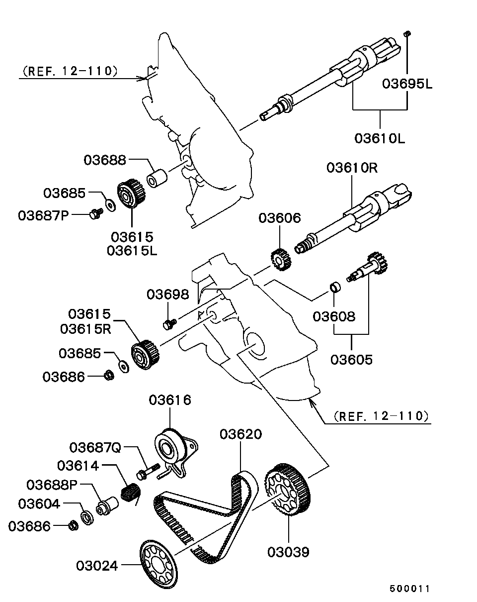 Mitsubishi MD310484 - Engine - balancer: 01 pcs. autospares.lv