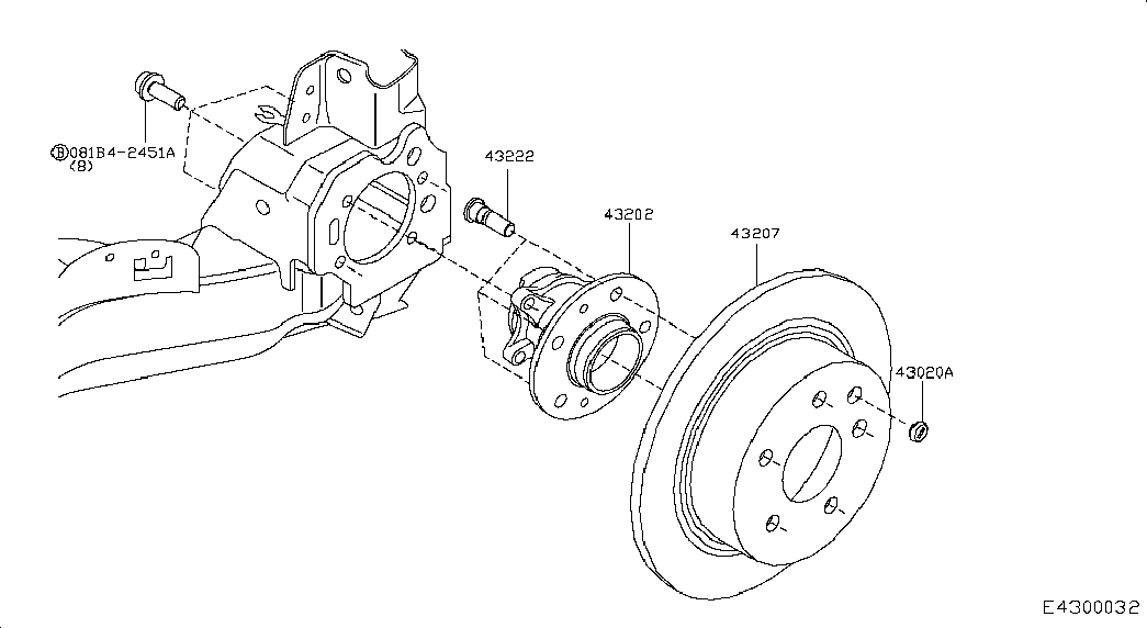 NISSAN 43206 4EA0B - Brake Disc autospares.lv