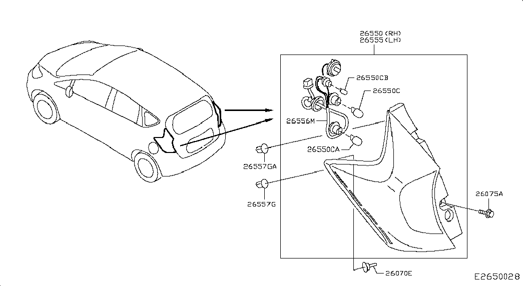 NISSAN 26261-8994C - BULB autospares.lv