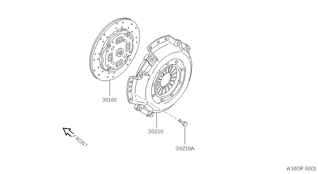 JAC 30100-22J03 - Clutch cover,disc & release parts: 01 pcs. autospares.lv