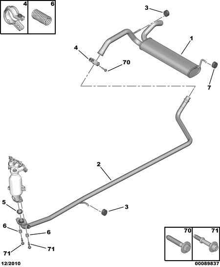 Alfa Romeo 1712 A9 - Intermediate and rear exhaust: 01 pcs. autospares.lv