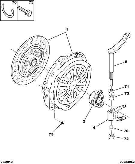 CITROËN/PEUGEOT 2052 76 - Clutch wtht ret mech plate bearing buffe: 01 pcs. autospares.lv