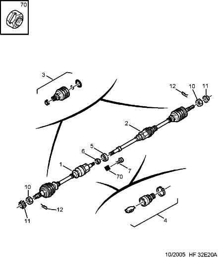 CITROËN 3273 1H - Driveshaft: 01 pcs. autospares.lv