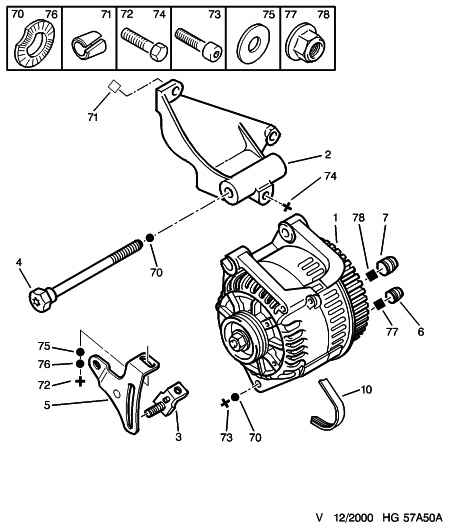 Scania 5708 77 - Alternator and fixings: 01 pcs. autospares.lv