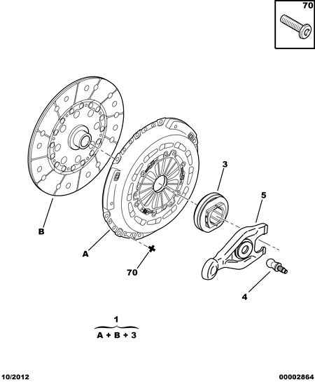 CITROËN 2041.72 - Clutch wtht ret mech plate bearing buffe: 01 pcs. autospares.lv