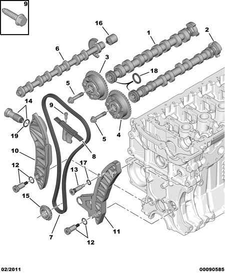 PEUGEOT 0805.J0 - Camshaft belt camshaft gear: 01 pcs. autospares.lv