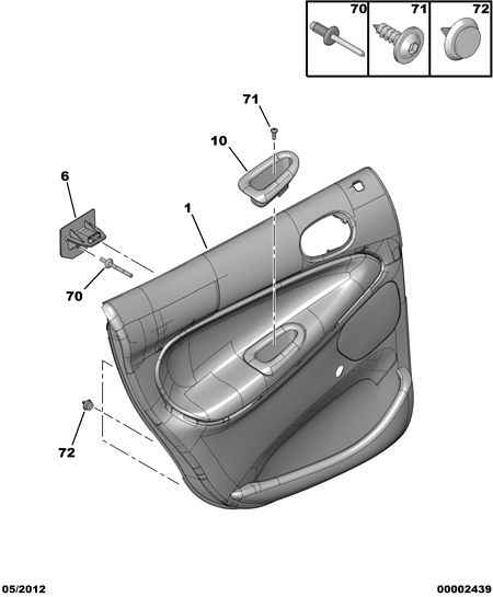 EDER 9332 35 - Rear hinged side door trim: 01 pcs. autospares.lv