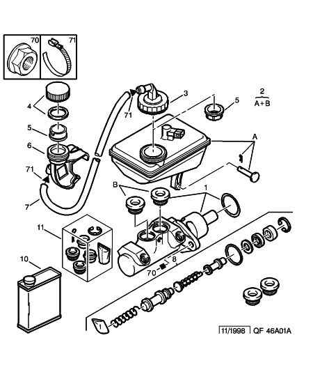 Volvo 4646 05 - Brake master cylinder fluid reservoir: 01 pcs. autospares.lv