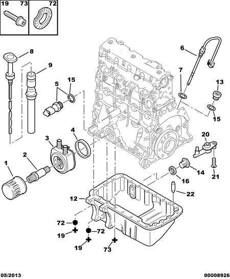 Peugeot Motorcycles 1109 T0 - Engine oil sump filter probe: 01 pcs. autospares.lv
