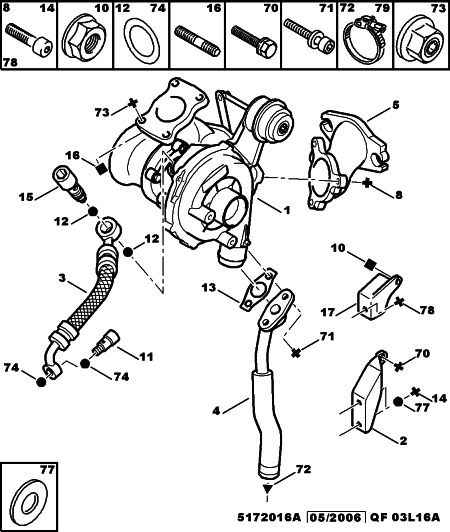 Alfa Romeo 0375 E6 - Turbo charger oil return hose: 01 pcs. autospares.lv