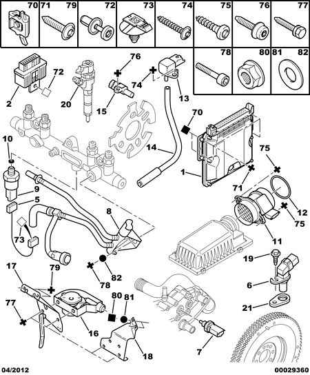 PEUGEOT 1980 93 - Inj calculator sensor: 04 pcs. autospares.lv