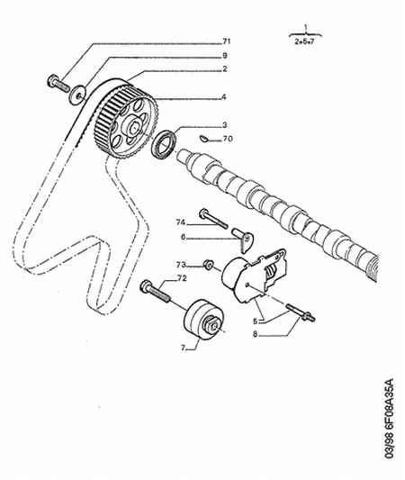 PEUGEOT 0831.52 - Camshaft -timing gears: 01 pcs. autospares.lv