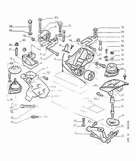 Volvo 1813 35 - Fixing-power unit lift point: 01 pcs. autospares.lv