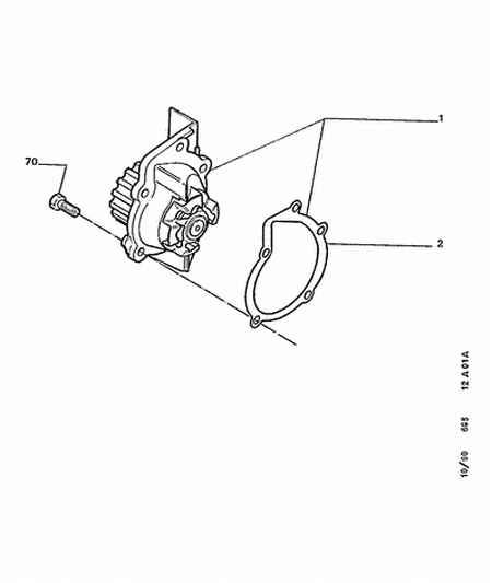 CITROËN/PEUGEOT 1201 91 - Water pump: 01 pcs. autospares.lv