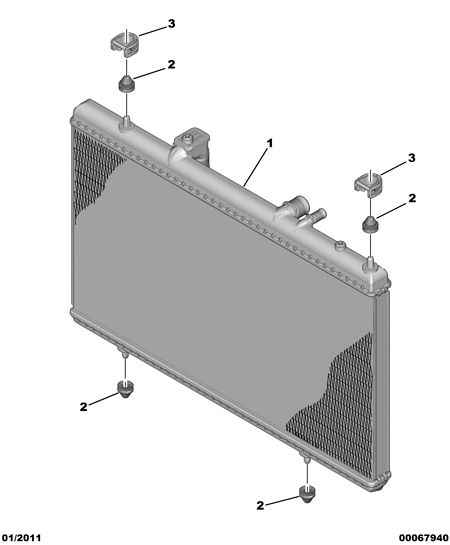 CITROËN/PEUGEOT 1330.K8 - Cooling radiator: 01 pcs. autospares.lv