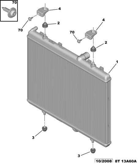 CITROËN 1333 91 - Cooling radiator: 01 pcs. autospares.lv