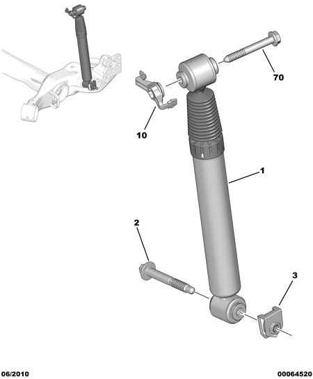 CITROËN 5206.PZ - Rear shock absorber: 02 pcs. autospares.lv