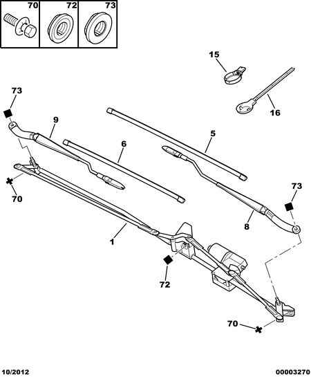 PEUGEOT 6426 SQ - Windscreen wiper motor - conrod assy: 01 pcs. autospares.lv