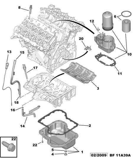 DS 1109 X7 - Engine oil sump filter probe: 01 pcs. autospares.lv