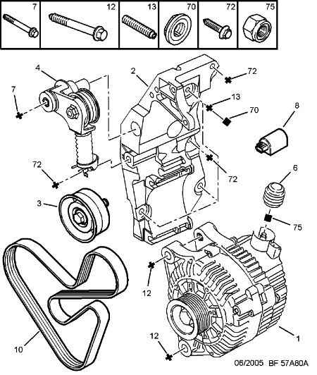 CITROËN/PEUGEOT 5750 XC - Alternator and fixings: 01 pcs. autospares.lv