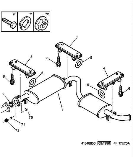 Volvo 1729 22 - Intermediate and rear exhaust: 01 pcs. autospares.lv