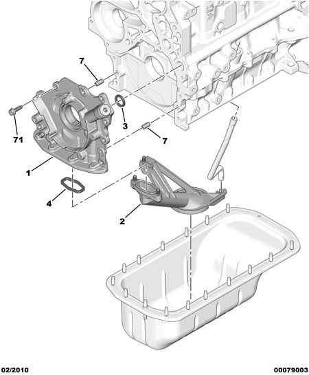 Eicher 1018 66 - Engine oil pump chain belt suction: 01 pcs. autospares.lv