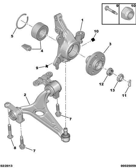 PEUGEOT 3350.90 - Front pivots and hubs-hub bearing: 02 pcs. autospares.lv