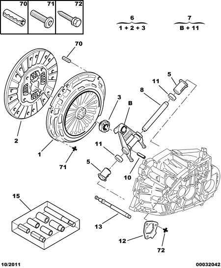 CITROËN (DF-PSA) 2041 66 - Clutch wtht ret mech plate bearing buffe: 01 pcs. autospares.lv