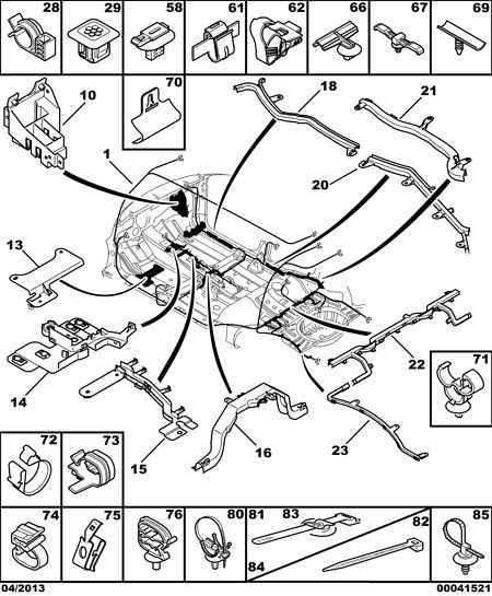 OM 6990 51 - Intermediat interior wiring harness: 04 pcs. autospares.lv