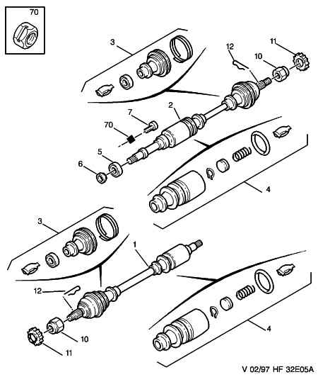 PEUGEOT 3287.69 - Driveshaft: 02 pcs. autospares.lv