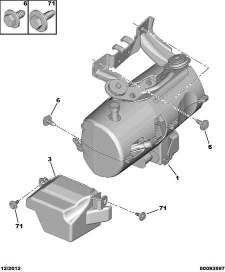 CITROËN/PEUGEOT 4008 02 - Power steering pump: 01 pcs. autospares.lv