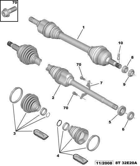 CITROËN 3273 QK - Driveshaft: 01 pcs. autospares.lv