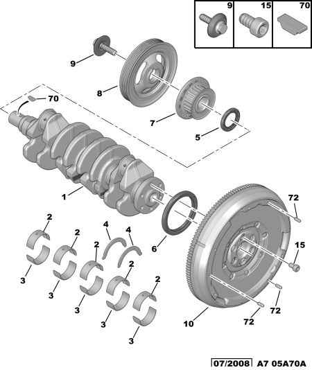DS 0515 T3 - Crankshaft pulley: 01 pcs. autospares.lv