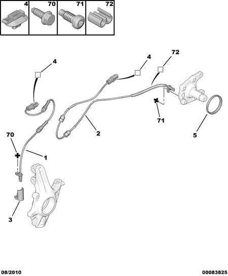 PEUGEOT 4545.E4 - Speed sensor: 02 pcs. autospares.lv