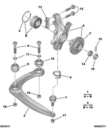 PEUGEOT 3646 C4 - Front pivots and hubs-hub bearing: 01 pcs. autospares.lv