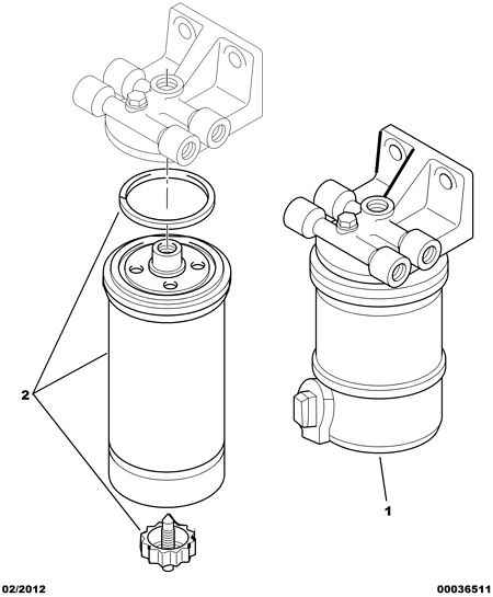 PEUGEOT 1906 60 - Strainer filter priming pump: 01 pcs. autospares.lv