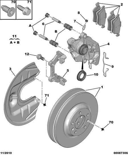 PEUGEOT (DF-PSA) 4254 A8 - Brake Pad Set, disc brake autospares.lv