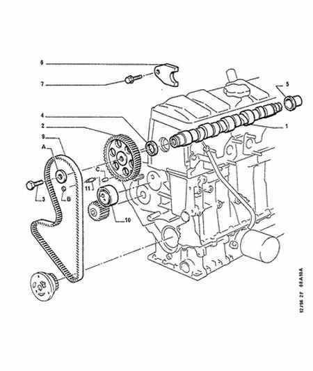 PEUGEOT (DF-PSA) 0829 54 - Camshaft -timing gears: 01 pcs. autospares.lv