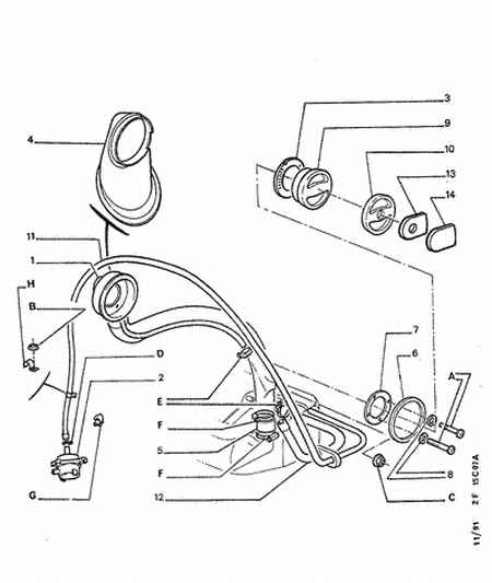 Poclain 1505-21 - Tank filling hose: 01 pcs. autospares.lv